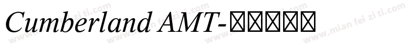 Cumberland AMT字体转换